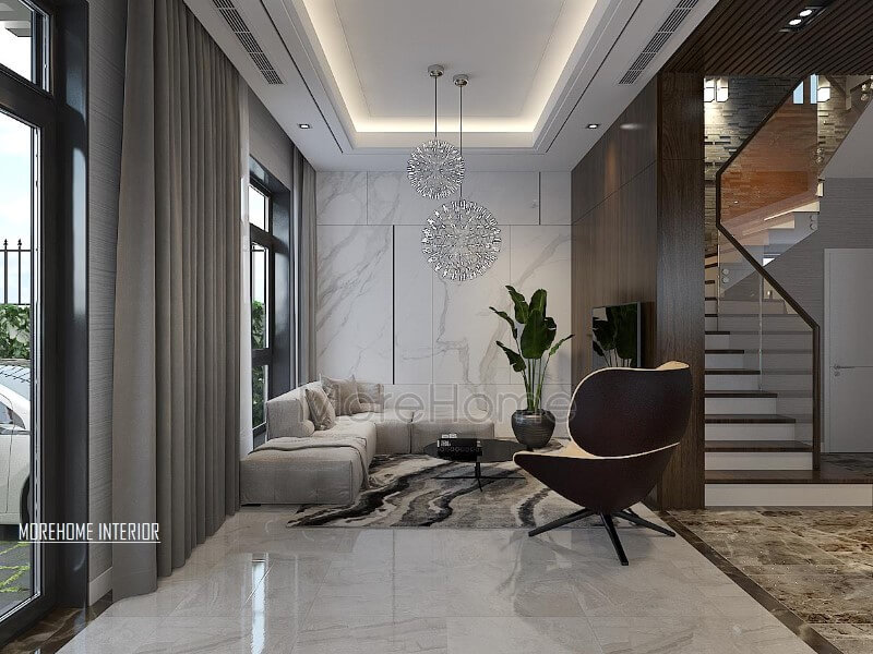 Trang trí nội thất phòng khách hiện đại, đẹp cho biệt thự, nhà phố. Thiết kế nội thất