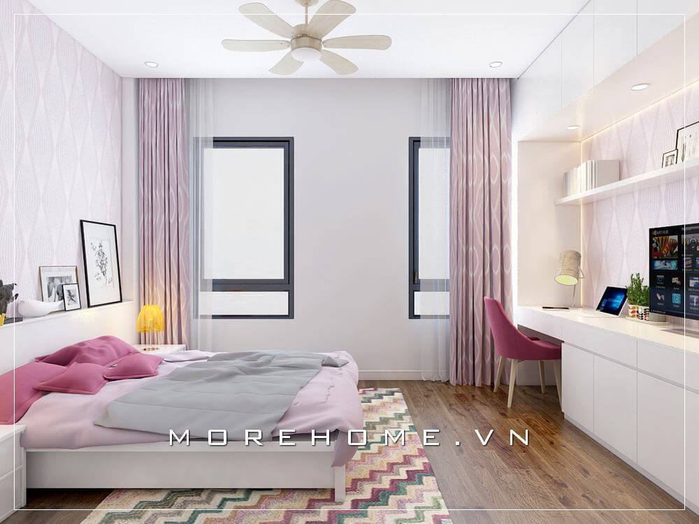 Trang trí nội thất phòng ngủ con gái đẹp và hiện đại Thiết kế nội thất