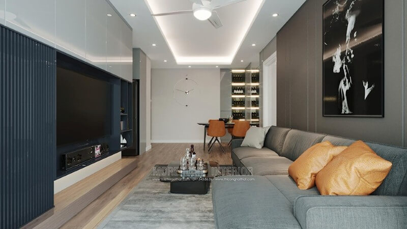 Mẫu sofa góc hiện đại luôn là sự lựa chọn của mọi khách hàng Thiết kế chung cư hiện đại