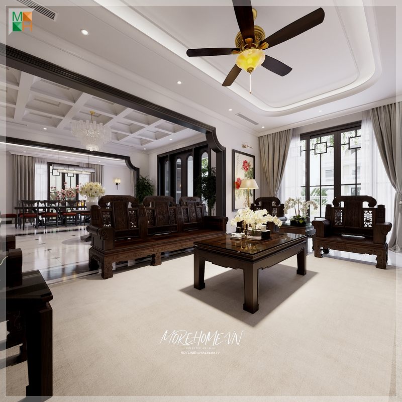 Thả hồn trong không gian thiết kế phòng trở nên đẹp sang trọng và ấn tượng hơn trong mắt người nhìn.