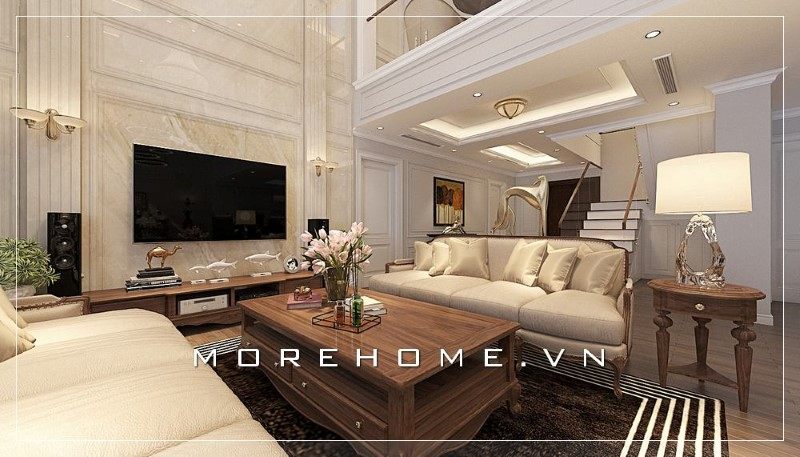 Sofa phòng khách góp phần giúp gia chủ khẳng định thêm vị thế đẳng cấp.