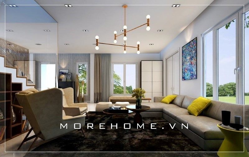 Thiết kế phòng khách biệt thự đẹp, sang trọng với đầy đủ mọi nội thất tiện nghi sẽ mang tới 1 chất lượng cuộc sống tốt cho mọi thành viên trong gia đình.