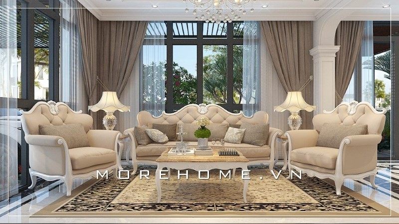 Chiếc bàn trà đẹp góp phần giúp không gian phòng khách trở nên đẹp và ân tượng hơn trong mắt người nhìn.